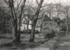 Vorfruhling In Worpswede by Karl Krummacher