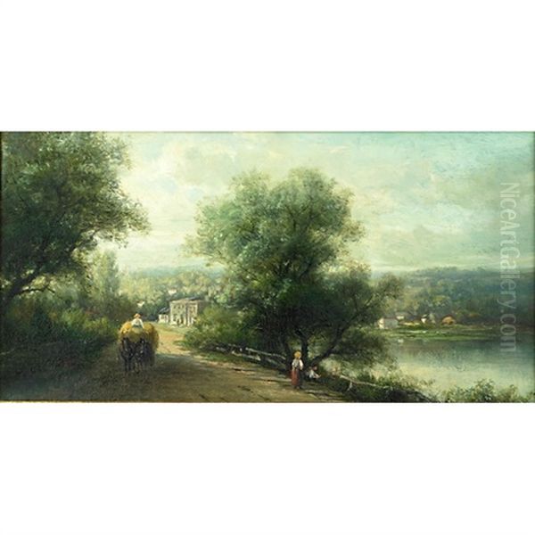A Landscape With Figures On A Pathway - view 1