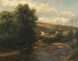 Landscape With Farm And River by Hendrik Dirk Kruseman van Elten