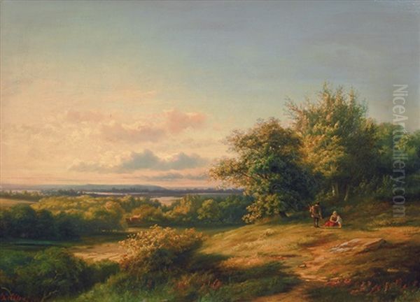 Summer Landscape With Figures - view 1