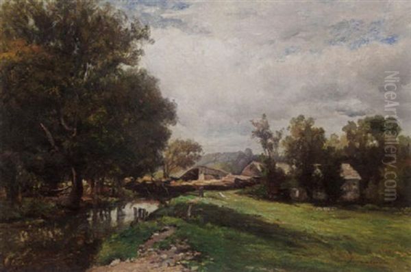 A Farm Near A Stream - view 1
