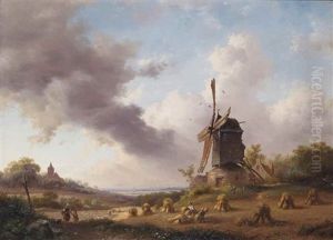 Harvest Month, August by Frederik Marinus Kruseman