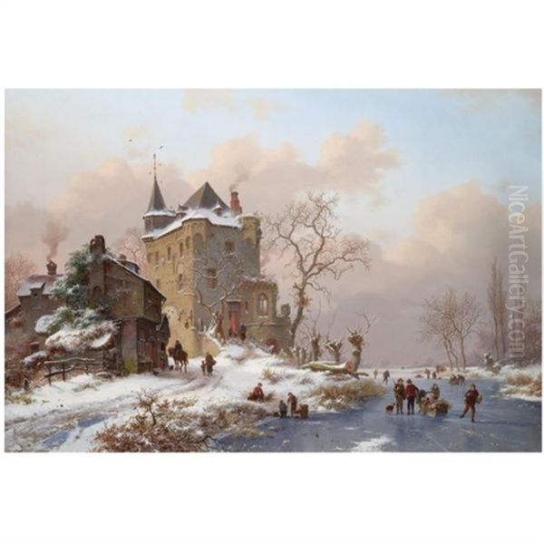 Winter Scene Near Delft - view 1