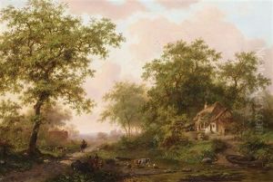 Cattle In A Summer Landscape Cattle In A Summer Landscape