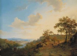 A Goatherd In A Summer Landscape