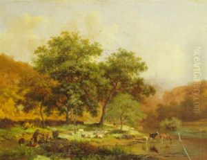 Noonday Break by Frederik Marinus Kruseman