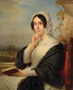 Portrait Of A Lady by Jan Adam Janszoon Kruseman