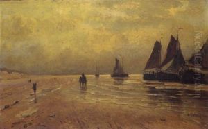 Beach Scene by Jan Theodoor Kruseman
