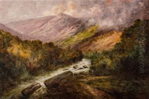 Mountain Landscape by Charles Christopher Krutch