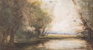 East Tennessee River Landscape by Charles Christopher Krutch