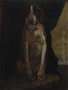 A Seated Dog A Seated Dog