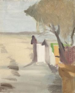 Bathing Boxes, Beaumaris by Clarice Marjoribanks Beckett