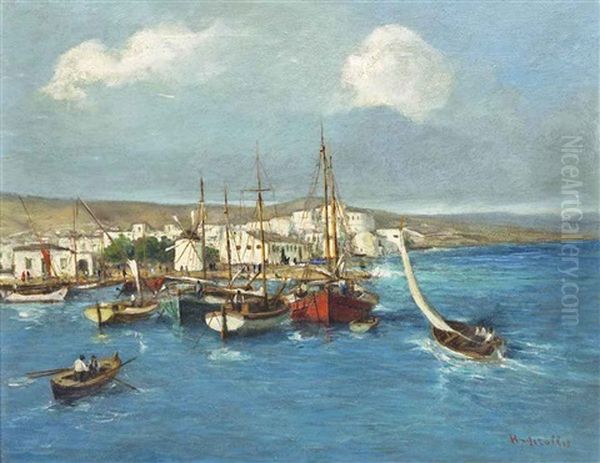 A Greek Harbour - view 1