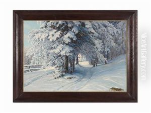 Winter Forest by Konstantin Yakovlevich Kryzhitsky