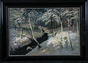 Winterlandschaft by Konstantin Yakovlevich Kryzhitsky