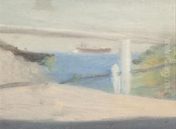 Passing Freighter - view 1