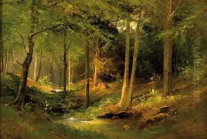 Dans Les Bois by Konstantin Yakovlevich Kryzhitsky