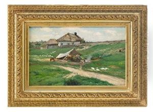Ukrainian Summer Landscape by Konstantin Yakovlevich Kryzhitsky
