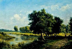 Bord De Riviere by Konstantin Yakovlevich Kryzhitsky