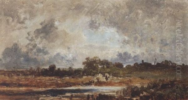Weite Landschaft Mit Teich - view 1