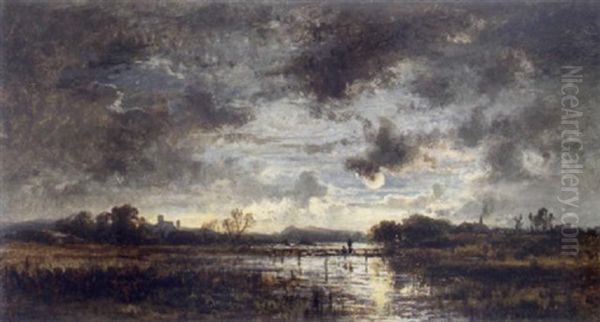 Moorlandschaft Im Mondschein - view 1
