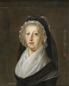 Portrait De Marie Antoinette Au Temple by Alexander Kucharski