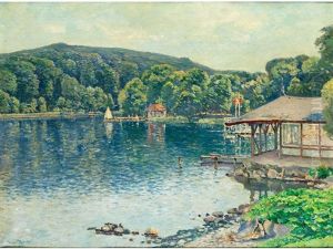 Blick Uber Einen Sommerlichen See by Max Kuchel