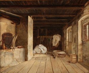 Interior From A Bakery by Albert Kuchler