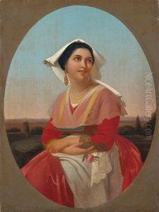 Bildnis Der Vittoria Caldoni by Albert Kuchler