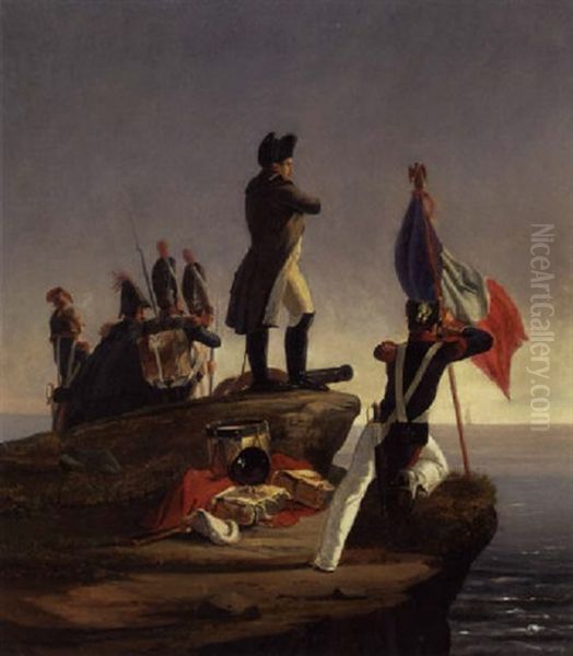 Napoleon, Der Fra Elba Kikker Ud Over Havet - view 1