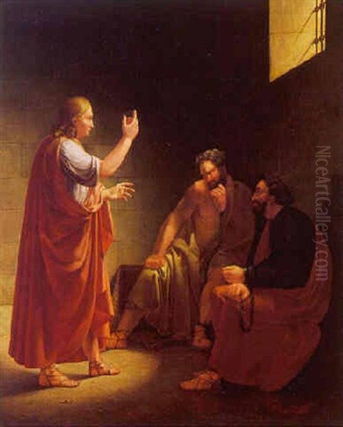 Christus I Fangekaelderen Med De To Rovere - view 1