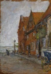 Travemunde - Hauserzeile In Der Marktstrase by Gotthardt Kuehl