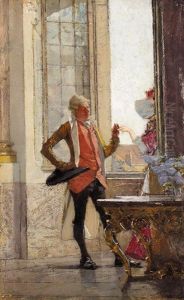 Galantes Paar Am Fenster (couple By A Window)
