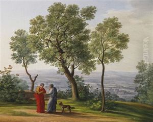 Landschaft Bei Tivoli by Carl Ludwig Kuhbeil