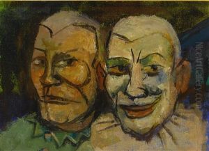 Two Clowns by Walt Kuhn