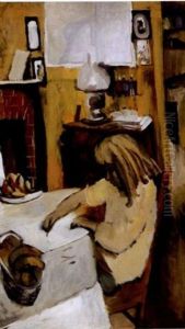 Interior (brenda In Ogunquit) by Walt Kuhn
