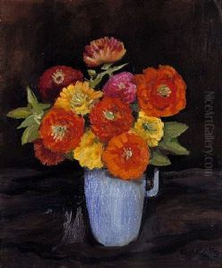 Zinnias by Walt Kuhn
