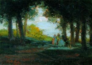 Ladies In The Park by Walt Kuhn