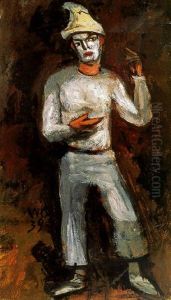 Clown Making Gestures by Walt Kuhn