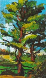 Trees In Maine, 1948 by Walt Kuhn