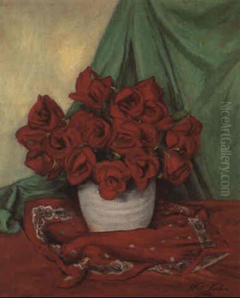 Red Roses With Bandana - view 1