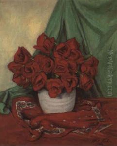 Red Roses With Bandana
