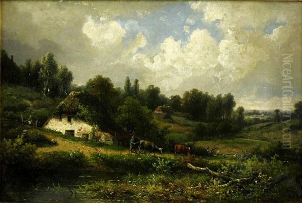 Landschaft Mit Reetdachhausern - view 1