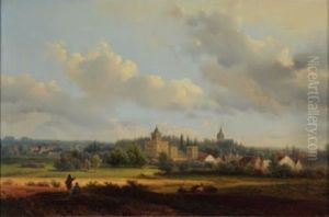 Town On The Continent by Pieter Lodewijk Kuhnen