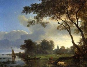 Sonnenaufgang Am See