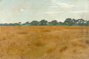 African Steppe by Wilhelm Friedrich Kuhnert