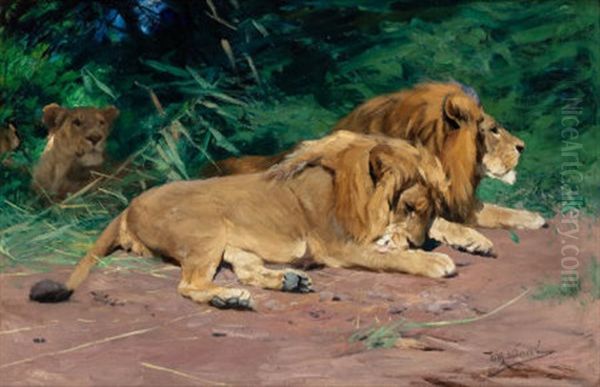 Ruhende Lowen (lions At Rest) - view 1