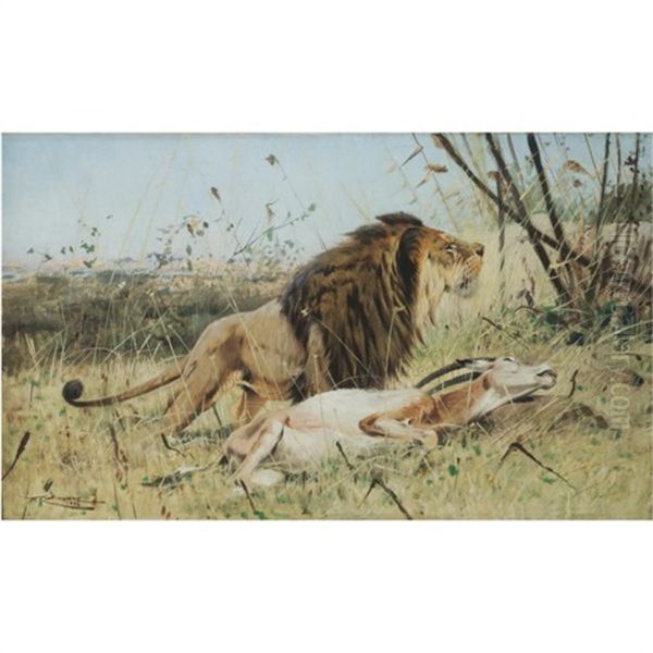 Lion And His Prey - view 1