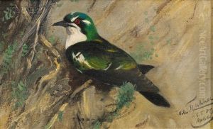 Perched Bird by Wilhelm Friedrich Kuhnert