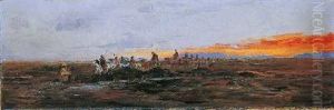 Landschaft Mit Karawane Landschaft Mit Karawane